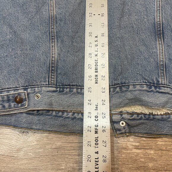 VTG 90s Levi's Original Sherpa Trucker Jacket Mens Larege - Picture 7 of 7